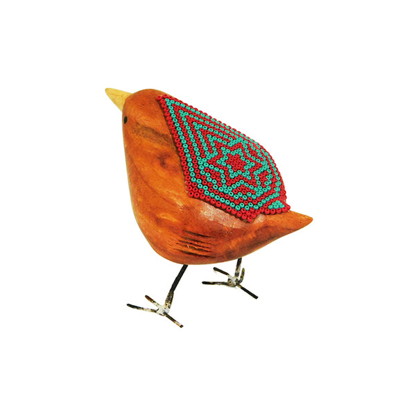 Huichol Little Beaded Star Joy Bird