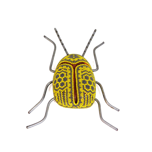 Huichol Yellow Sun Wood Beetle