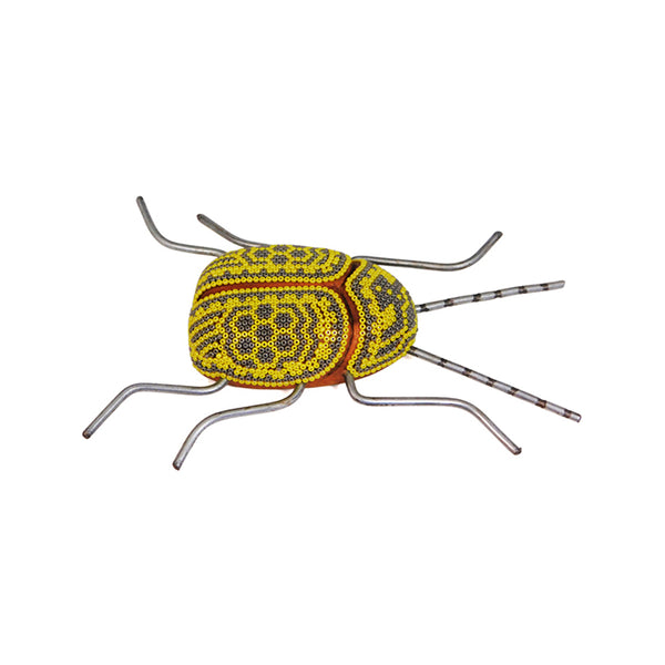 Huichol Yellow Sun Wood Beetle