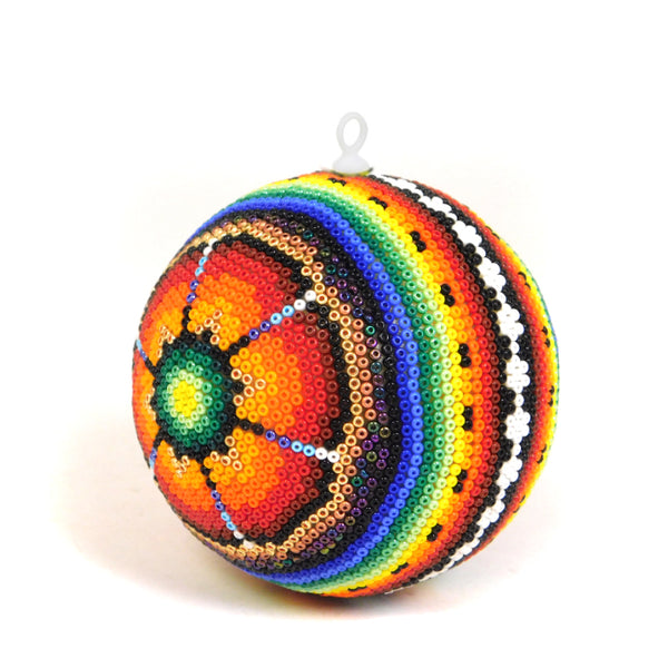 Huichol: Christmas Flower Sphere