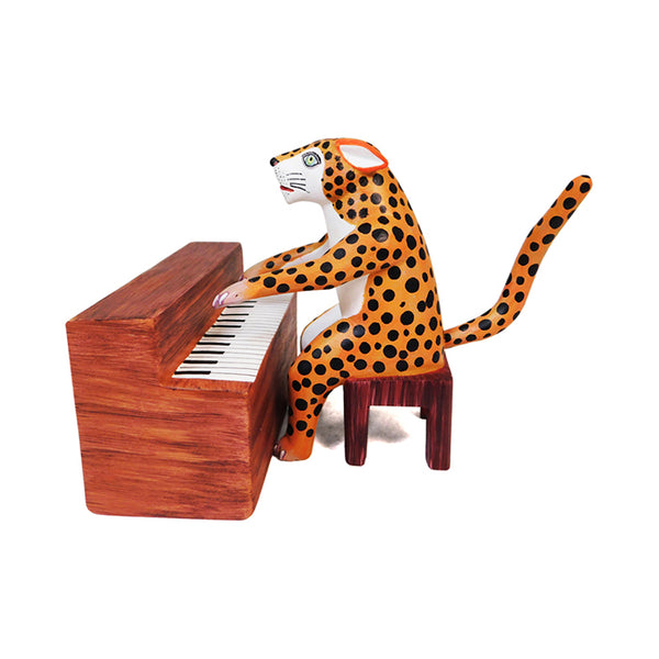 Avelino Perez: Jaguar Pianist Woodcarving