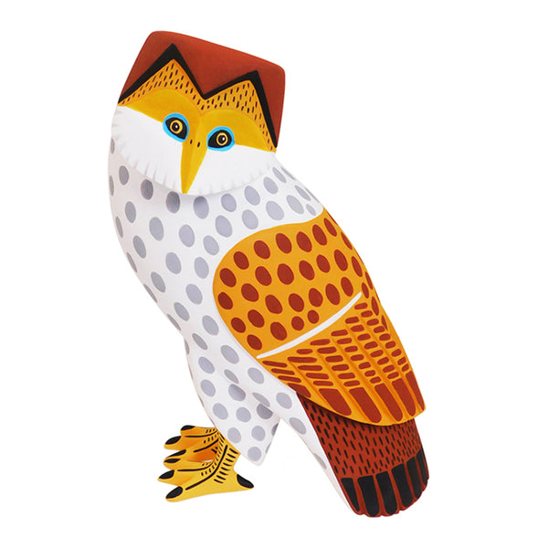 Oaxacan Woodcarving: Burrowing Owl
