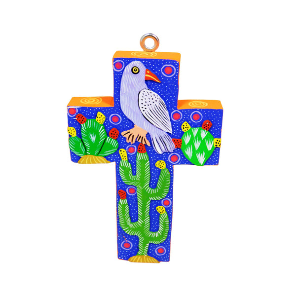 Daniel Ortega: Bird Cross  Woodcarving