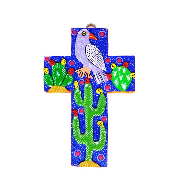 Daniel Ortega: Bird Cross  Woodcarving