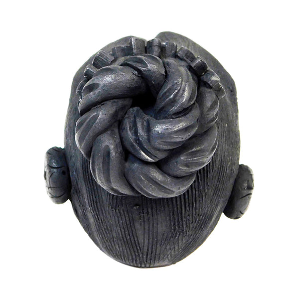 Doña Rosa Black Clay: Frida Skull Sculpture