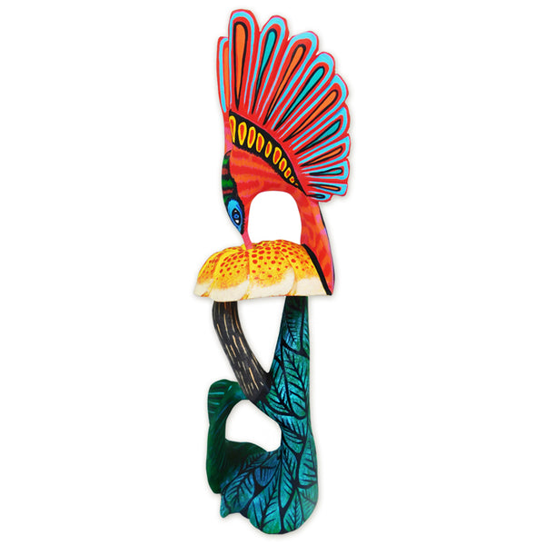 Eleazar Morales: Hummingbird Woodcarving