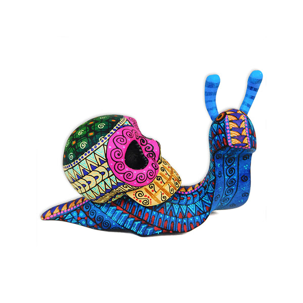 Gaspar Calvo: Snail & Skull Woodcarving