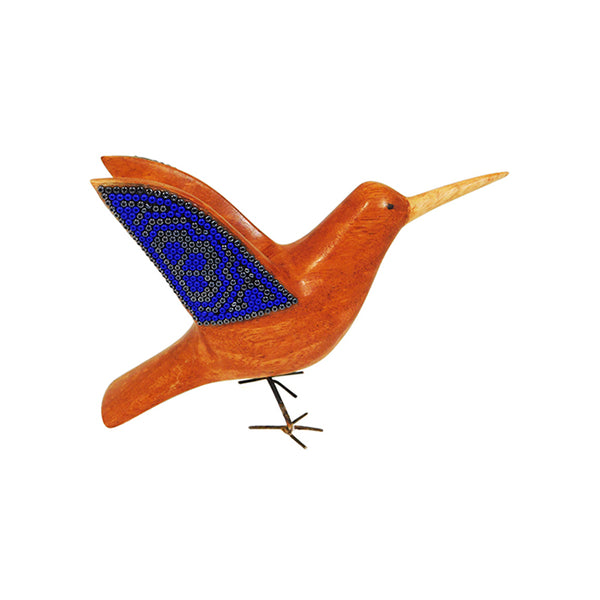 Huichol: Blue Hummingbird