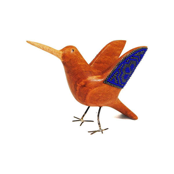 Huichol: Blue Hummingbird