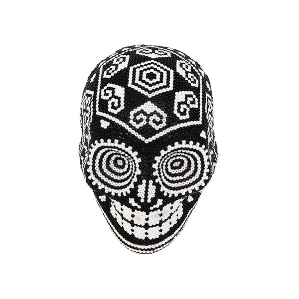 Huichol: Contemporary Prosperity Day of the Dead Skull