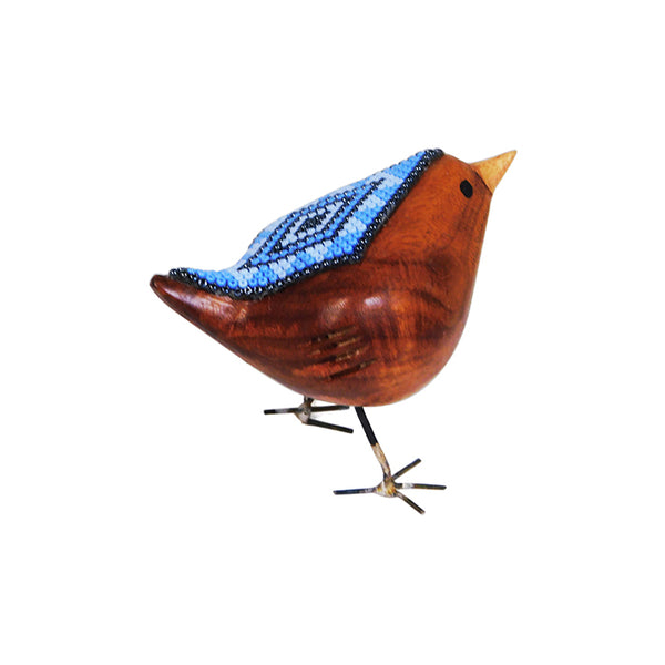 Huichol: Beaded Joy  Bird Figurine