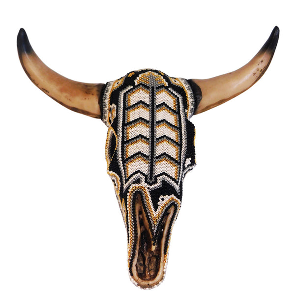 Huichol: Wall Hanging Bull Skull