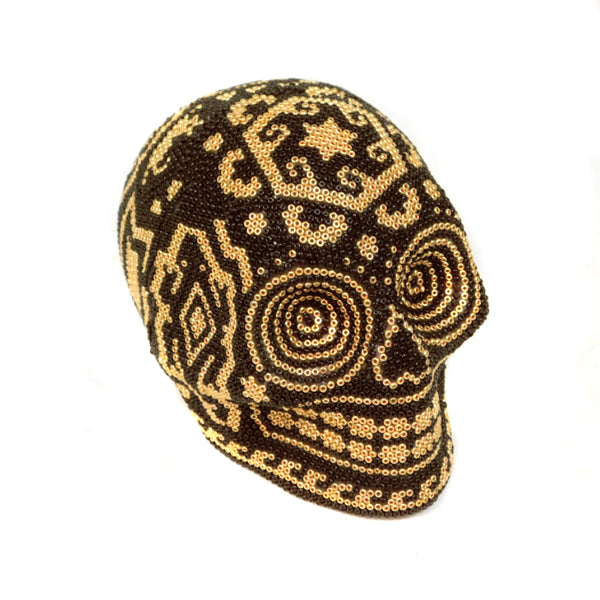 Huichol: Contemporary Love Day of the Dead Skull