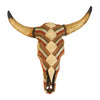 Huichol: Yarn Wall Hanging Bull Skull