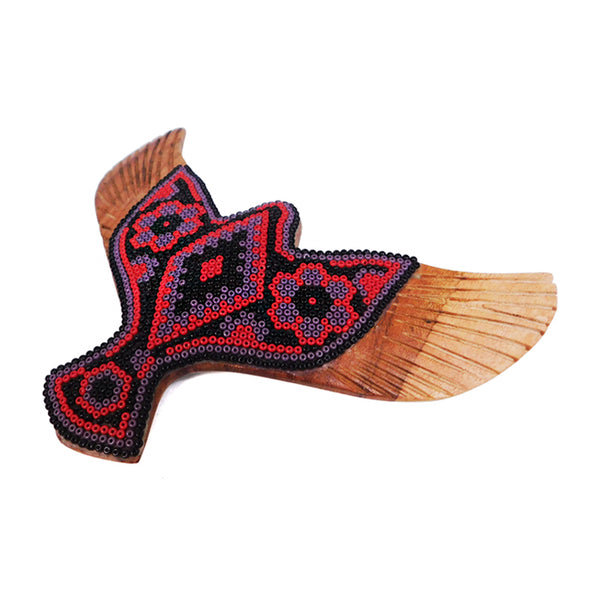 Huichol: Red Flying Dove