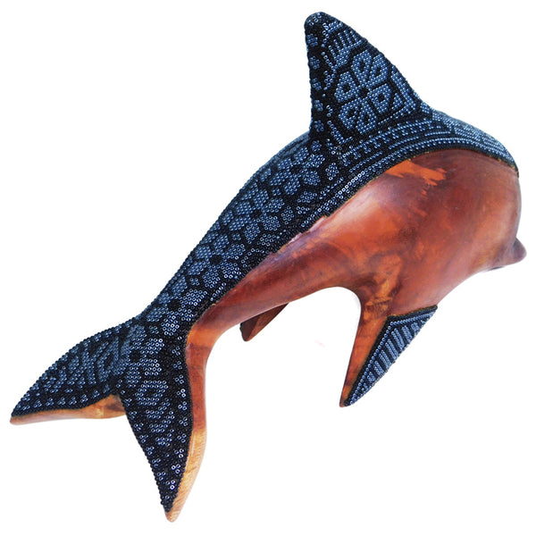 Huichol: Ebony Dolphin