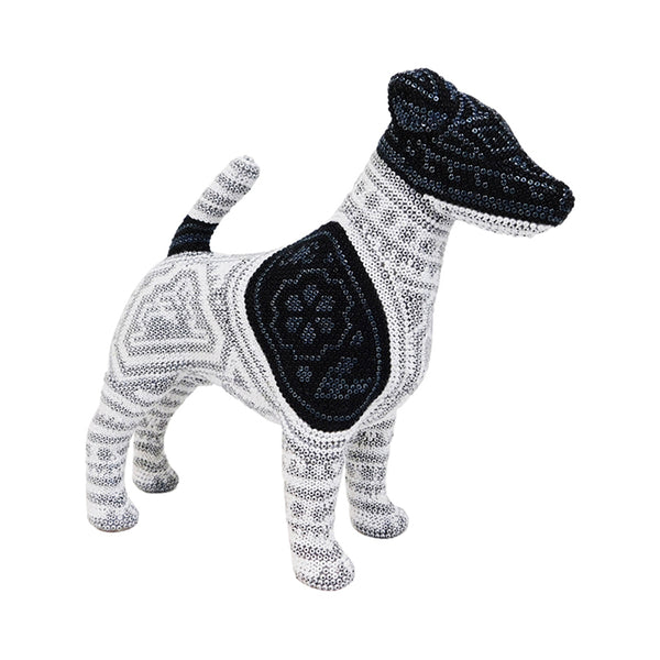 Huichol: Contemporary Fox Terrier Sculpture