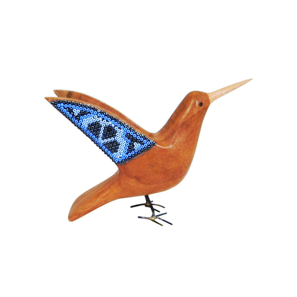 Huichol: Peyote Hummingbird Blue