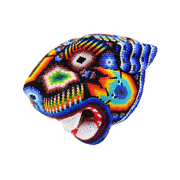 Huichol: Wall Hanging Jaguar Mask