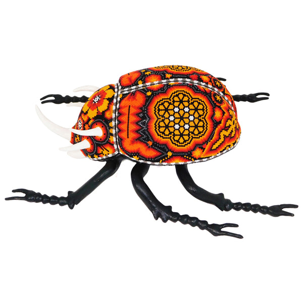 Huichol: Spectacular Large Beetle Sculpture