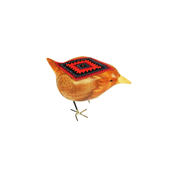 Huichol Little Beaded Diamond Joy Bird