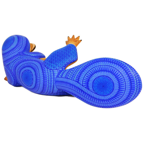 Isabel Fabian: Beautiful  Blue Platypus Woodcarving
