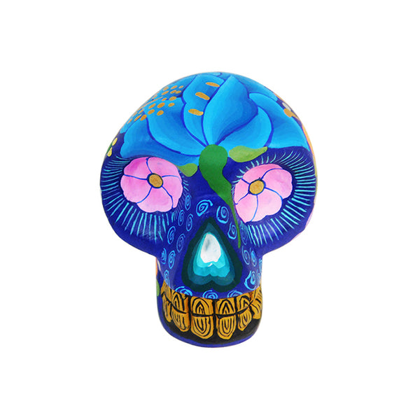 Javier Jimenez: Flowers Collection Skull Sculpture