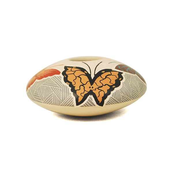 Janet Pedregon: Four Butterflies Seed Pot