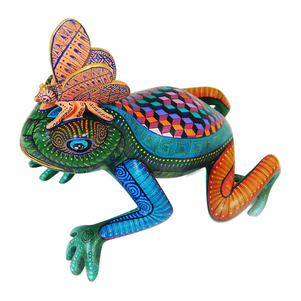 Jorge Vazquez: Butterfly and Frog Woodcarving