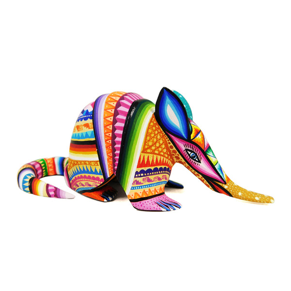 Lucero Fuentes: Little Armadillo Woodcarving
