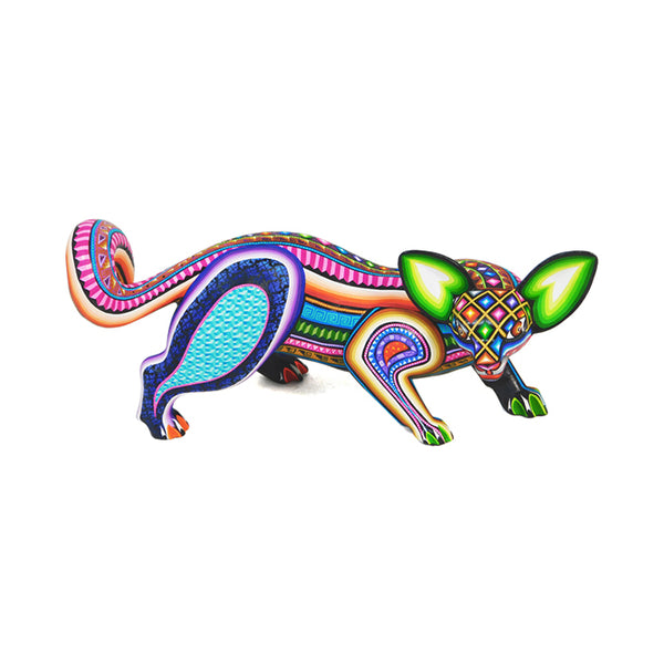 Lucero Fuentes: Jeweled Fox Woodcarving
