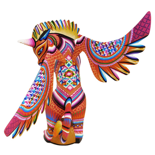 Lucero Fuentes: Unicorn Woodcarving