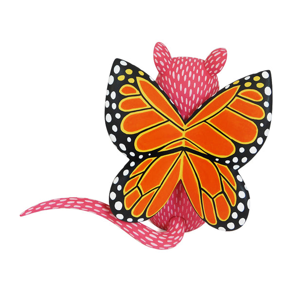Oaxacan Woodcarving: Butterfly Wings Mouse