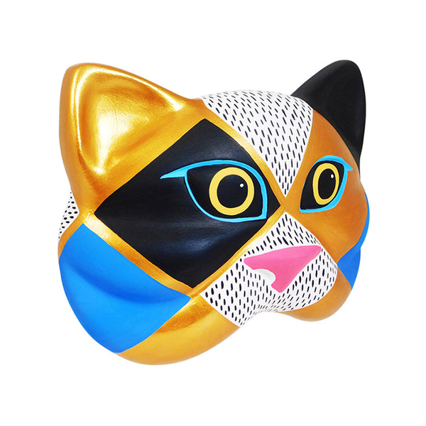 Oaxacan Woodcarving:  Large Cat Mask