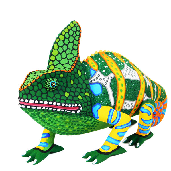 Oaxacan Woodcarving: Veiled Chameleon