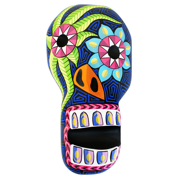 Oaxacan Woodcarving:  Contemporary Art Skull Mask