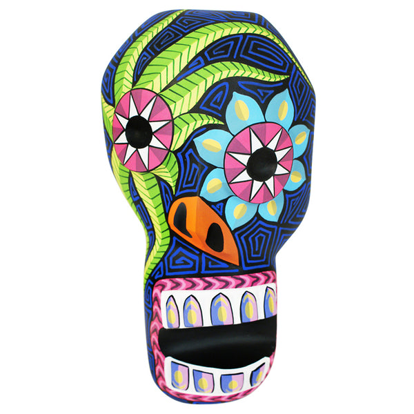 Oaxacan Woodcarving:  Contemporary Art Skull Mask
