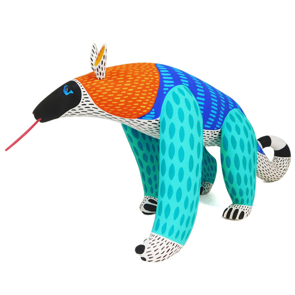 Oaxacan Woodcarving: Handsome Anteater  Oaxacan Woodcarving