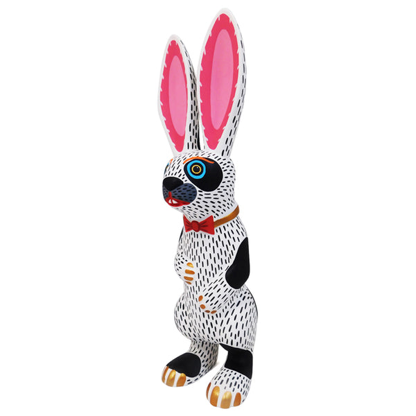 Oaxacan Woodcarving: Bowtie Rabbit