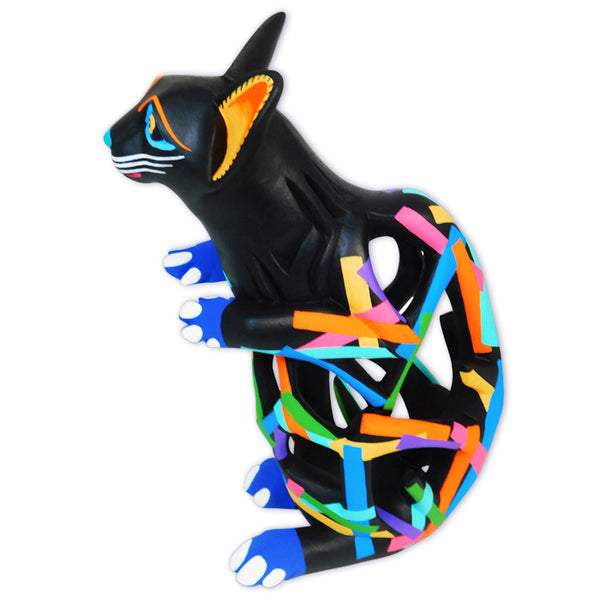 Luis Pablo: Contemporary Art Cat Woodcarving