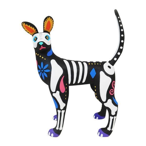 Oaxacan Woodcarving: Day of the Dead Dog Woodcarving