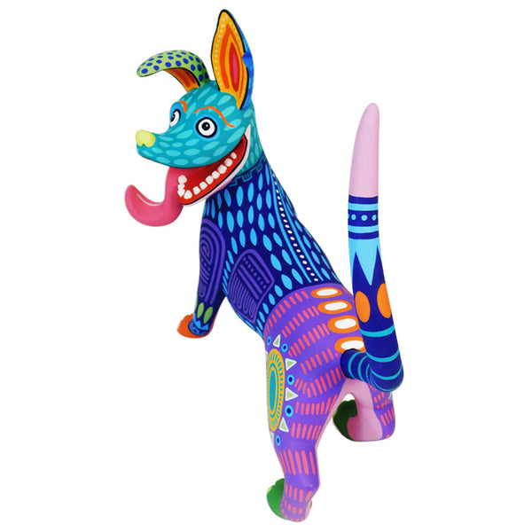 Oaxacan Wood Carving:  Large Dante from Coco Film Xolo Dog