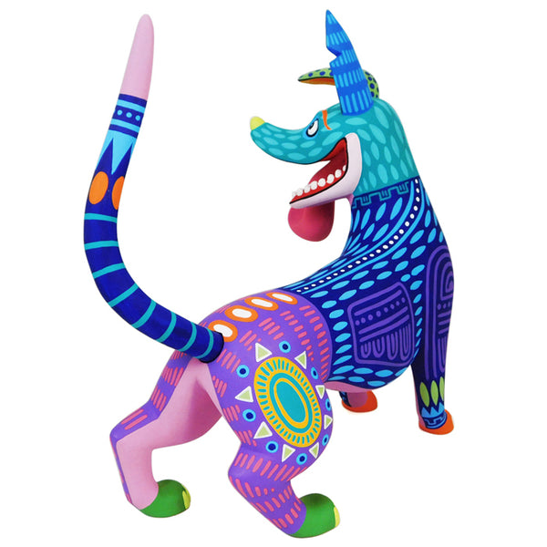 Oaxacan Wood Carving:  Large Dante from Coco Film Xolo Dog