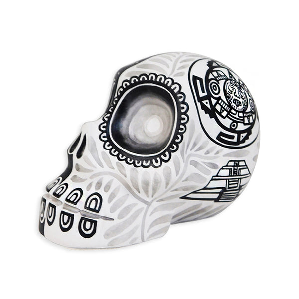Oaxacan Woodcarving: Day and Night Skull