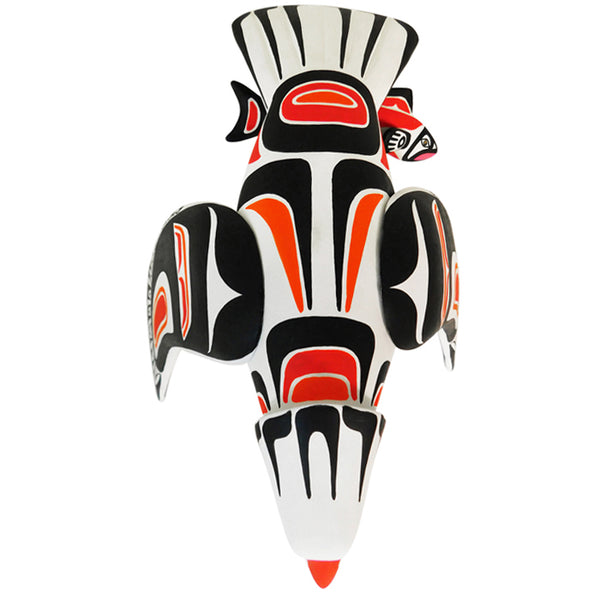 Oaxacan Woodcarving:Pacific Northwest Eagle and Salmon Woodcarving