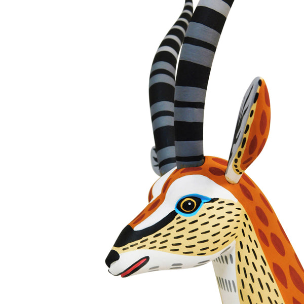 On Sale Luis Pablo: Elegant Gazelle Woodcarving