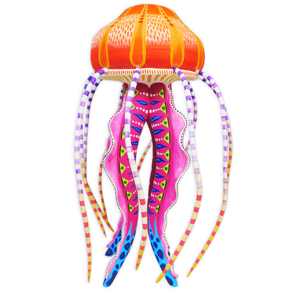 Oaxacan Woodcarving: Masterpiece Jellyfish Woodcarving