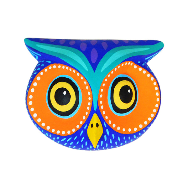 Luis Pablo: Little Wall Hanging Owl Mask Woodcarving