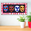 Oaxacan woodcarving: Wall Hanging Lucha Libre Masks