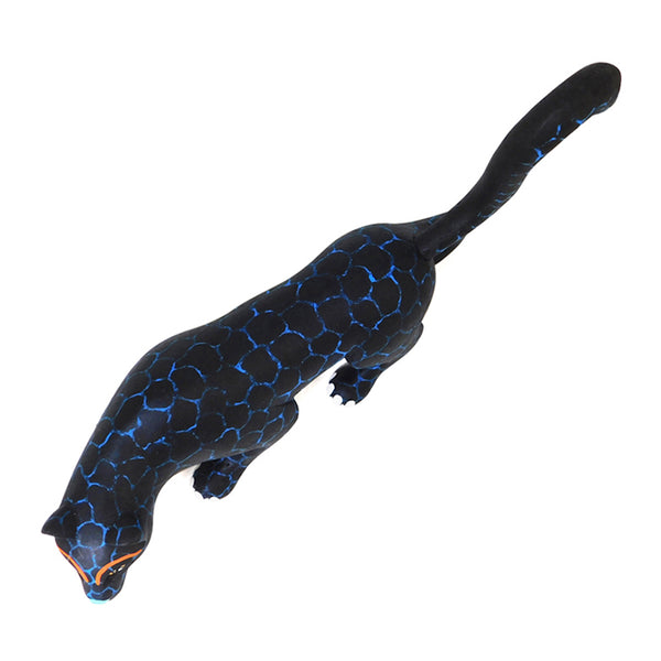 Oaxacan Woodcarving: Black Panther Woodcarving